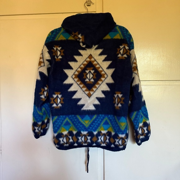 Artesanias Tuntaquimba Ecuadorian Southwest Wool Jacket Size Medium - Picture 8 of 10